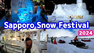 060 Sapporo Snow Festival 2024 [upl. by Connett704]