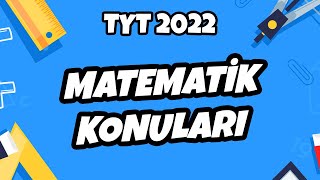 TYT 2022 Matematik Konuları Neler hedefekoş [upl. by Zenda]