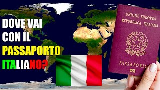 PASSAPORTO ITALIANO Dove puoi viaggiare [upl. by Tteraj]