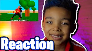 REACTING to FGTEEV 🎵 IM A GURKEY TURKEY Official Music Video [upl. by Notwen]