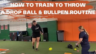 How To Train To Throw A Drop Ball amp Bullpen Routine [upl. by Ashford]