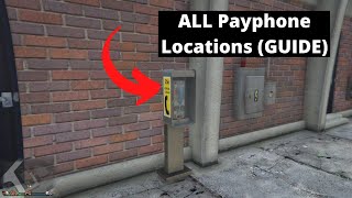 ALL 31 Payphone Locations Guide  GTA Online quotThe Contractquot DLC [upl. by Kalin]