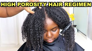 High Porosity Natural Hair Routine  DiscoveringNatural [upl. by Godspeed417]