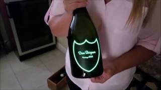 Dom Perignon Illuminated Bottle [upl. by Darcee]