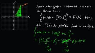 Integraler introduktion och beräkning  Integraler  Steg 3 [upl. by Sonaj]