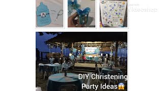 Christening Party Ideas  DIY Giveaways Invitations Decorations etc [upl. by Ytitsahc]