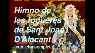 Himno hogueras de Alicante CON LETRA [upl. by Horowitz800]