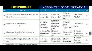 Islamic Study 1k Mcqs Part 30 [upl. by Nedia471]