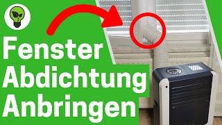 Fensterabdichtung für Mobile Klimageräte Anbringen ✅ ANLEITUNG Wie Klimaanlage Abluft aus Fenster [upl. by Ernaline]