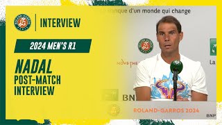 Nadal Round 1 postmatch interview  RolandGarros 2024 [upl. by Jochebed]