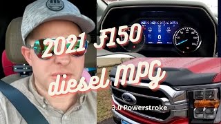 2021 Ford F150 Powerstroke Road Trip MPG and Review [upl. by Jecon]