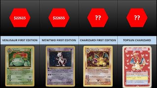 Top 50 Most expensive Pokemon CardsRanked [upl. by Paz]