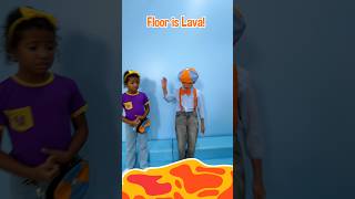 Kid Blippis ULIMATE 🔥 Floor is Lava RESCUE CHALLENGE blippi shorts [upl. by Chas722]