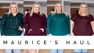 Affordable Plus Size Haul  Try On First Time Trying Maurices [upl. by Adnauqahs64]