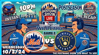 Mets PostGame Show  Mets vs Brewers Game 2 NL Wild Card  MLB Playoffs  MLB PostSeason  Mets Talk [upl. by Ikoek895]