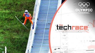 The Ski Jumping Tech for Training without Snow  The Tech Race [upl. by Bryan933]