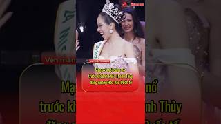 Mạng xã hội bùng nổ trước khoảnh khắc Thanh Thủy đăng quang Hoa hậu Quốc tế Vén màn showbiz [upl. by Sexton760]