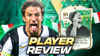 91 WINTER WILDCARD ICON DEL PIERO SBC PLAYER REVIEW  FC 24 Ultimate Team [upl. by Kassity]