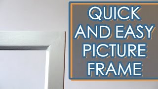 How To Make A Picture Frame Without A Tablesaw or Router [upl. by Spieler]