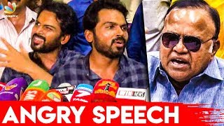 ராதாரவி பேசுனா நாங்க ஜெயிச்சுடுவோம்  Karthi Speech about Nadigar Sangam Elections 2019  Vishal [upl. by Ainwat887]