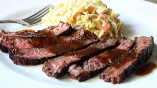 Grilled Coffee amp Cola Skirt Steak Recipe  Grilled Beef Marinated in Coffee and Cola [upl. by Ytirahs]