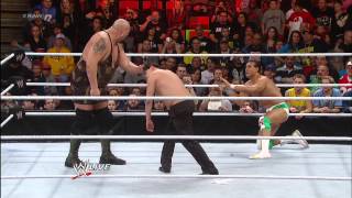 Alberto Del Rio vs Big Show  Raw Roulette Body Slam Challenge Raw Jan 28 2013 [upl. by Deeyn]