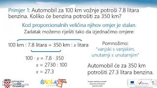 Proporcionalne veličine primjeri [upl. by Fischer]