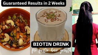 Biotin Breakfast Smoothie For Extreme Hair Growth  Hair Fall Control Smoothie [upl. by Ck781]