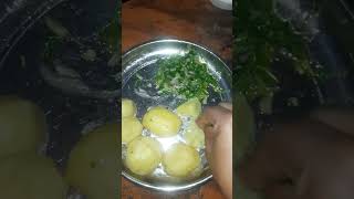 Dhone pata r kacha morich er alu vorta recip🌶️🌱viralvideo shortvideo cooking [upl. by Jessamine]