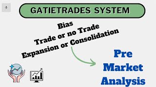 Pre Market Analysis  GatieTrades System Part3 [upl. by Assirahs]