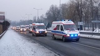 Parada 55 karetek alarmowo na zakończenie Mistrzostw w Ratownictwie Medycznym [upl. by Nessah]