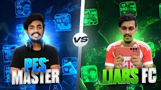 I PLAYED AGAINST INDIAS NO1 EFOOTBALL STREAMER LIARSFC 😍🔥 PES MASTER 🆚 LIARS FC [upl. by Brittney891]