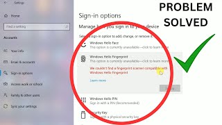 We couldn’t find a fingerprint scanner compatible with Windows Hello Fingerprint In Windows 1011 [upl. by Reade]