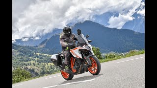 The complete route Alpe DHuez on a KTM Super Duke GT [upl. by Einnaoj155]