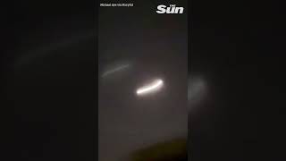 Moment burning asteroid streaks across Berlin sky shorts [upl. by Ecydnak]