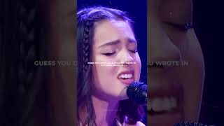 Olivia Rodrigo Drivers License Live  WhatsApp English songs lyrics singer drivinglicence shorts [upl. by Ellenet]