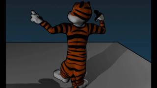 Calvin and Hobbes Hobbes CGI Model Movie Demo Made With Blender [upl. by Teleya270]