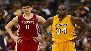 Every Yao Ming and Shaq 3 Pointer of Their Careers [upl. by Aria]