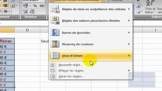 Excel 2007  Mise en forme conditionnelle surbrillance [upl. by Nitsrek]