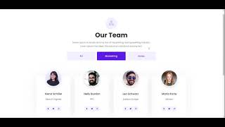 Filterable Team Section in Elementor [upl. by Connelley89]