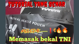 Detik detik ketika TNI memasak terjadi ledakan ❗tutorial cara memasak Bekal militer yang praktis [upl. by Akenit]