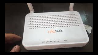 Syrotech router configuration Model SYGPON1100WDONT Product ONUONT  Router Full setup in PPPoe [upl. by Adnoluy]