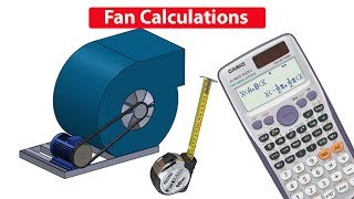 Fan amp motor CALCULATIONS Pulley size RPM air flow rate cfm hvac rtu [upl. by Donegan946]