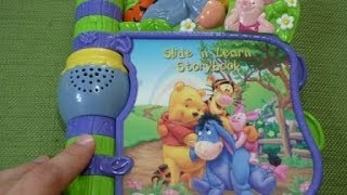 Review of Vtech Winnie the Pooh Slide n Learn Storybook [upl. by Ndnarb]