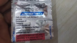 Lonazep MD Tablet Uses  All Details amp Clonazepam Benefits Side Effects [upl. by Monika]