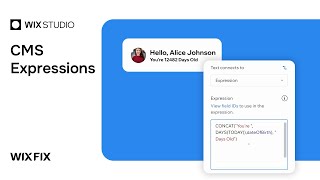 CMS Expressions in Wix Studio  Wix Fix [upl. by Nnave]
