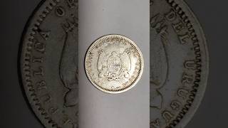 Moneda Plata Uruguay 10 Centésimos 1893 [upl. by Ioj]