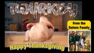 Funny Thanksgiving Dancing Twurkey Turkey [upl. by Enyaht]