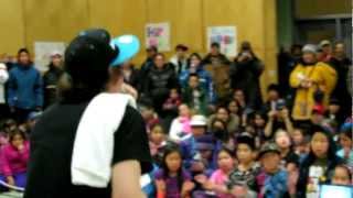 Nelson Tagoona performs in Kugaaruk Nunavut  Blueprints final show after weeklong healing program [upl. by Oiznun]