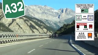 IT  A32 Driveway to the Frejus Tunnel T4  Susa  Bardonecchia [upl. by Holtz557]